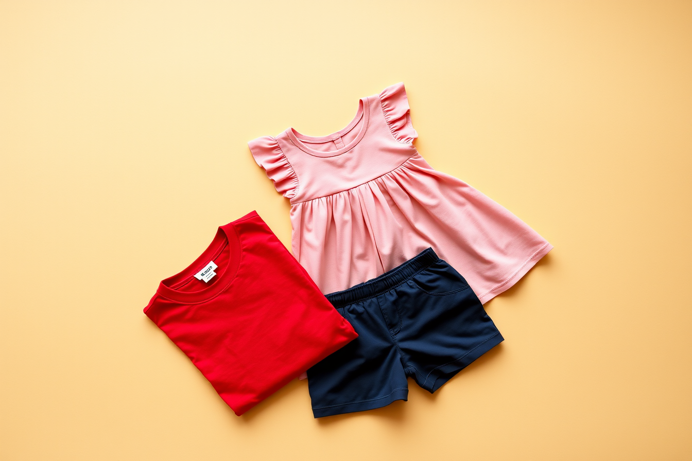Kidswear flat-lay